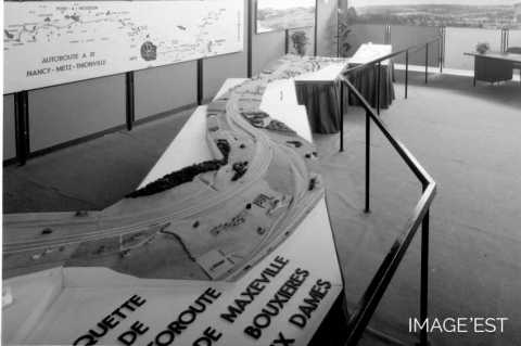 Maquette de l'autoroute A 31 au début des années soixante-dix (Maxéville)