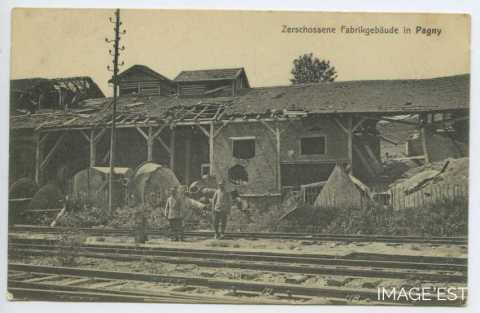 Usine Fabius Henrion en ruines (Pagny-sur-Moselle)