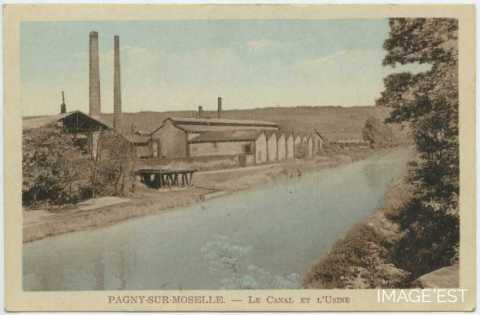 Canal et usine (Pagny-sur-Moselle)