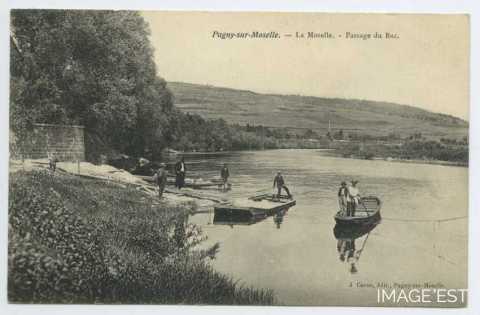 Passage du bac sur la Moselle (Pagny-sur-Moselle)