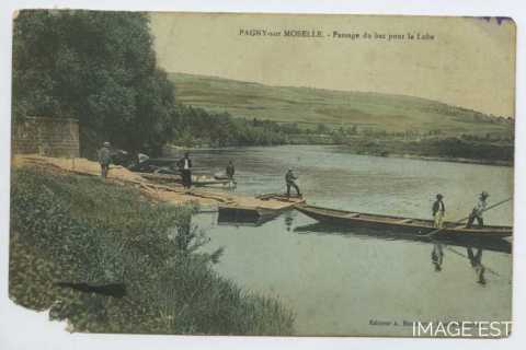 Passage du bac sur la Moselle (Pagny-sur-Moselle)