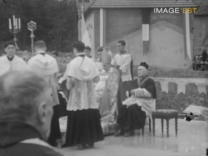 Bénédiction de la première pierre du Petit Séminaire à Jarville