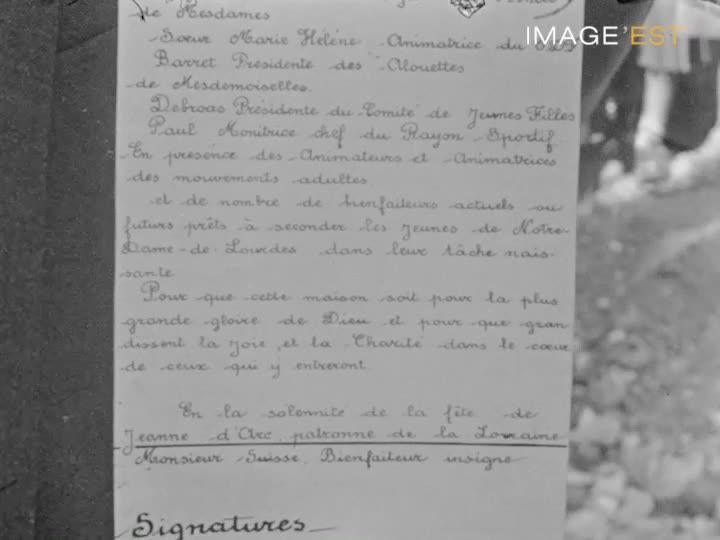 Bénédiction de la 1ère pierre du "Foyer des Jeunes" à Nancy