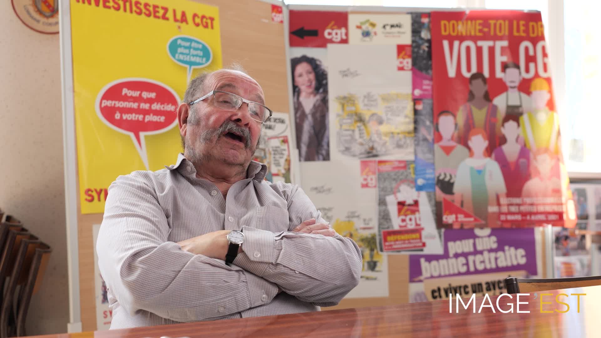 Portrait d'Albert Falcetta, syndicaliste au Pays du Fer