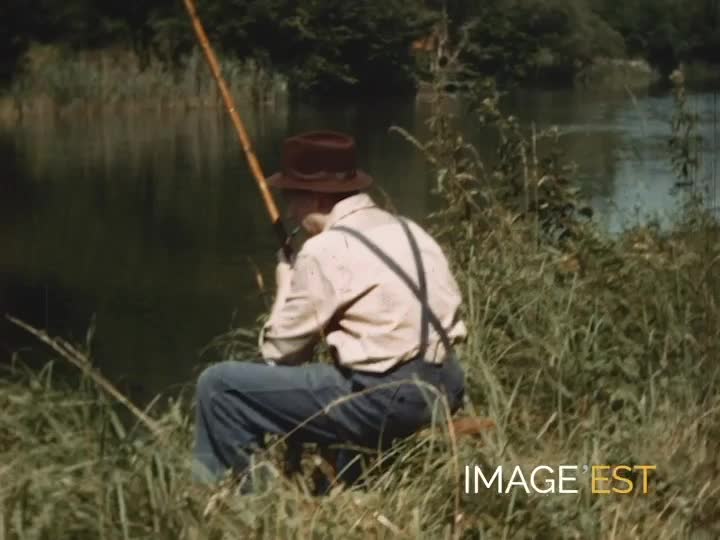 Pêche au bord de la Moselle