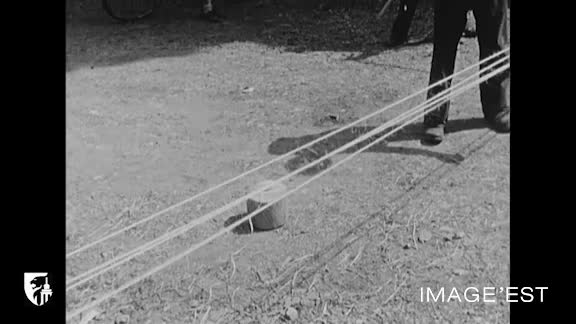 Fabrication des cordes à Molinfaing (Belgique)